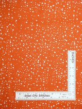 Polka Dot Circle Dots Orange Fabric By Yard Galaxy Dots Cotton Loralie Designs