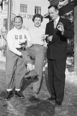 USA Eiskunstlauf Champion Tenley Albright 50er Jahre 4x6 Foto 