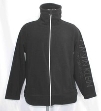 Calvin Klein Black Polyester Performance Fleece Full Zip Jacket Womens Size 1X