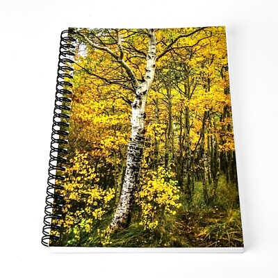 Journal Notebook for Women & Men, Photo front cover.  Scripture on back cover.