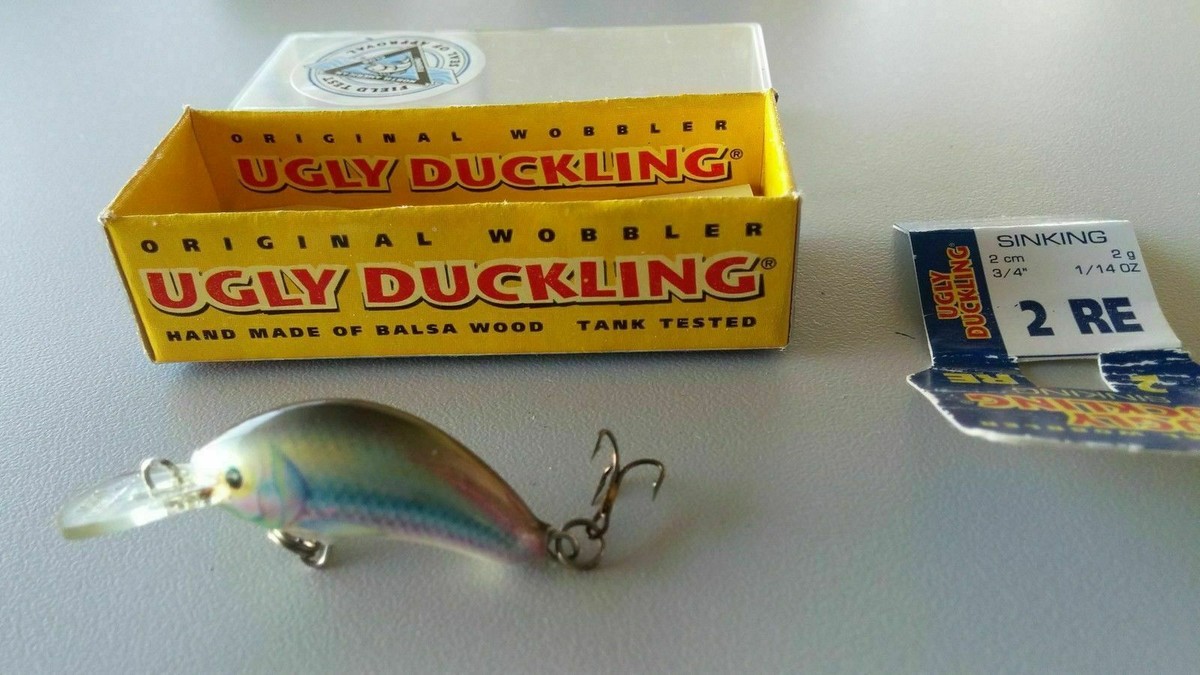 VINTAGE UGLY DUCKLING LURES PACK OF 1 NO. 3 RH SINKING 30 YEARS OLD