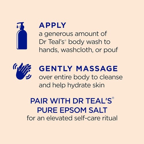 Body Wash with Pure Epsom Salt, Glow & Radiance with Vitamin C & Citrus - Picture 4 of 11