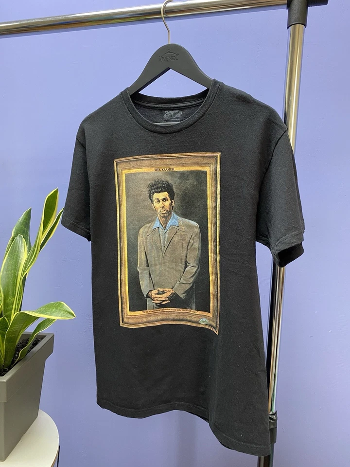 Camiseta The Kramer Seinfeld Talla M Negra Cómic Divertida Camiseta  Foto 2 de 4