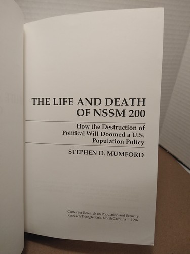 The Life & Death of NSSM 200 by Stephen D. Mumford - 1996 - Trade Paperback - Picture 3 of 11