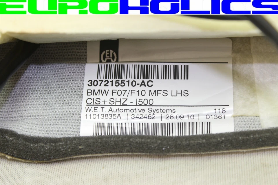 Almofada de assento inferior inferior dianteira direita do passageiro BMW F07 535i GT 10-13 FABRICANTE DE EQUIPAMENTO ORIGINAL MARFIM - Imagem 4 de 4