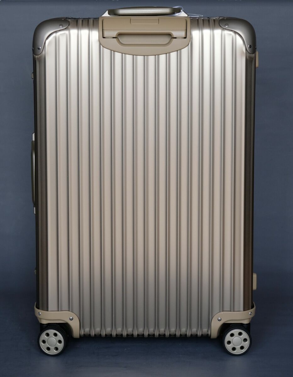 Rimowa Topas Titanium (pre-LVMH) 64-98 Liters full set NEU Rimowa Topas Titanium (pre-LVMH) 64-98 Liters full set NEU