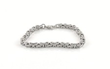 Stainless Steel Byzantine Bracelet - Free Gift Packaging