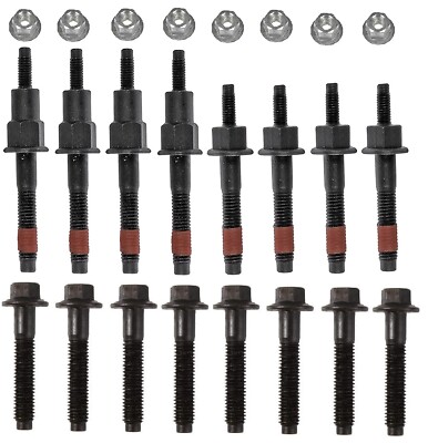 Exhaust Manifold Stud Bolt Nut Kits For 1999 - 2008 Dodge Ram Chrysler Jeep 4.7L
