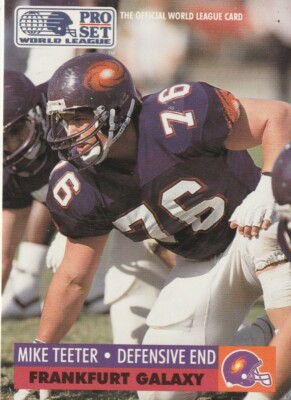 FREE SHIPPING-MINT-1991 Pro Set Mike Teeter #11 FRANKFORT GALAXY +BONUS CARDS