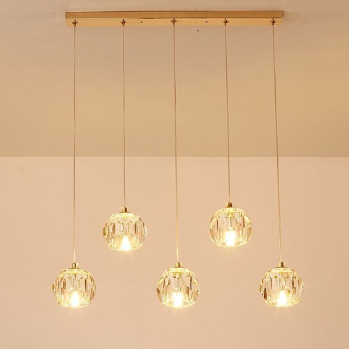 Chandelier Crystal Ball Simple Modern Home Nordic Pendant Lamp Ceiling Light - Picture 4 of 21
