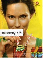 Mott's Plus Light Juice 2006 Picture Print Ad Clipping Page NicoDerm CQ print ad