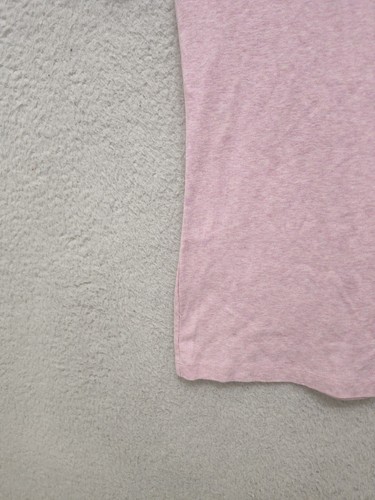 Eddie Bauer Women Top Extra Small Pink Heathered Cotton Blend Short Sleeve Shirt - Picture 4 of 16