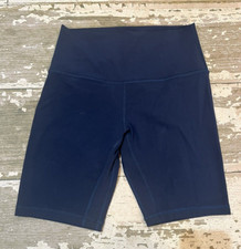 LULULEMON Women's Align Shorts 8" Run Gym Bike Style True Navy Blue Size 6