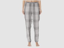  85 Emporio Armani Women's Gray Tartan Flannel Soft Pajama Bottoms Size XLarge