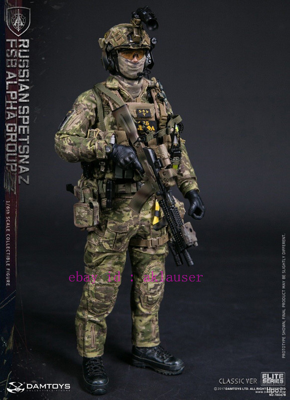 Damtoys 1/6 Dam78047b Russian Spetsnaz Fsb Alpha Group Classic Ver