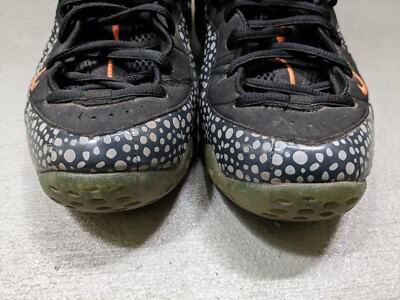 Nike Air Foamposite One PRM Safari Men 11.5 Sneakers Shoes Gray