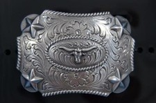 Crumrine Youth Vintage Western Longhorn Skull Belt Buckle 3603046