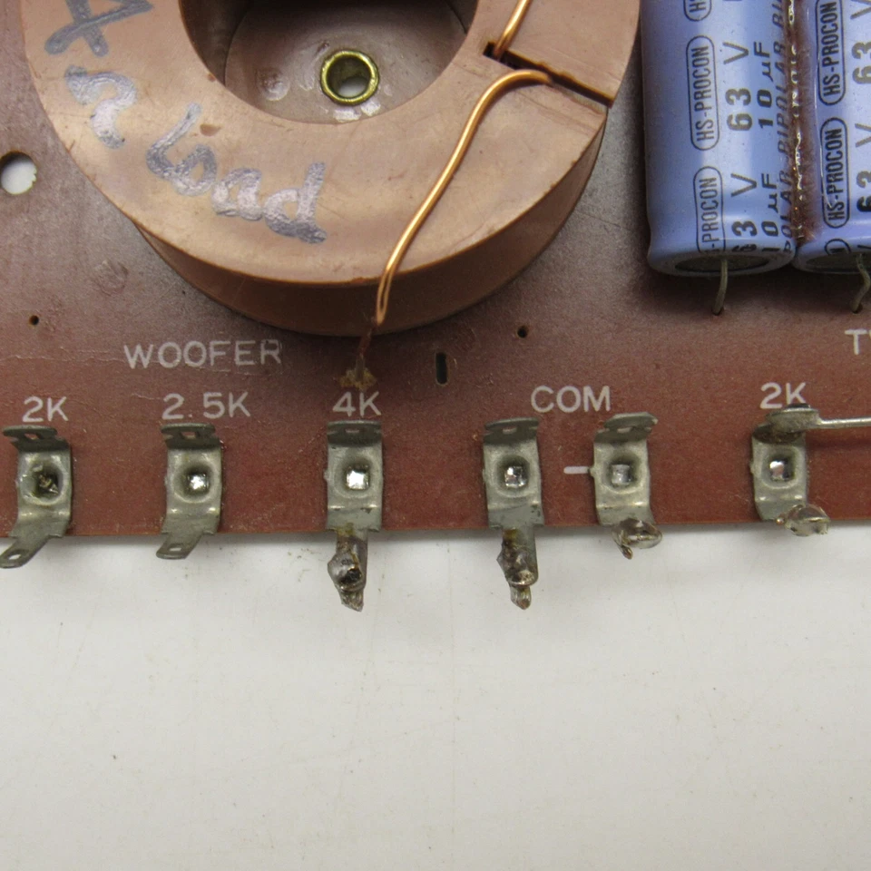 RadioShack Realistic 2-Way Crossover Network 40-1296A Woofer Tweeter - Image 2 of 4