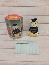 STEIFF CIRCUS BAND DOG WHITE TAG 1988 Poseable Trombone Germany Original Receipt
