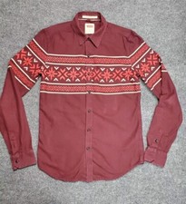 Vintage Levi's Boy's Youth Shirt Button Down Cowboy Western Long Sleeve S-P-CH