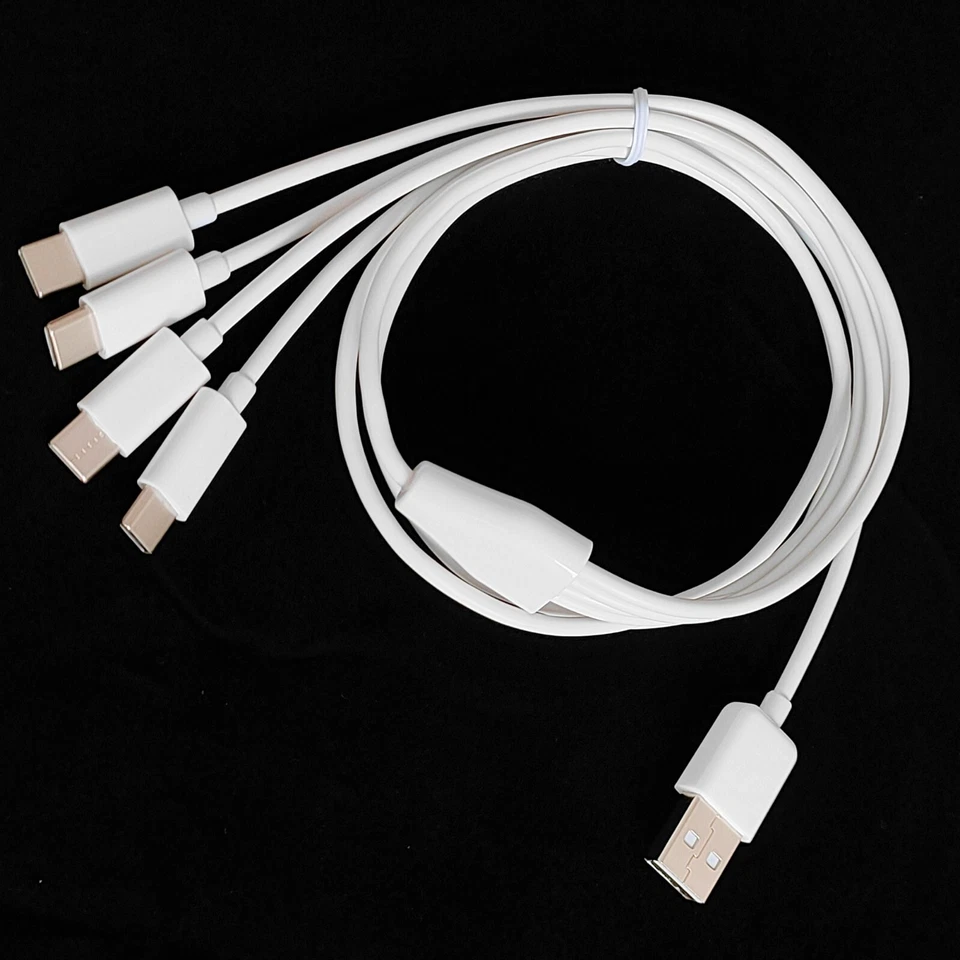 1m 3ft 4 in 1 USB Type C Charging Cable Multiple Charging USB Type C Adapter - Image 2 of 4