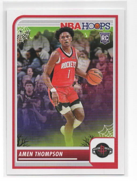 2023-24 Panini Haunted Hoops Amen Thompson Rookie Card #86 Houston Rockets RC