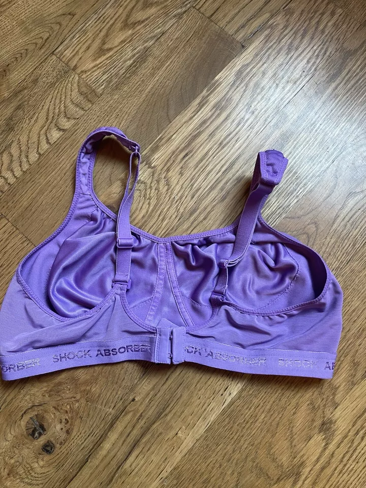 Sujetador Deportivo Amortiguador Púrpura Damas 38C Soporte Firme Entrenamiento Alto Impacto Foto 3 de 4
