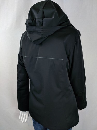 DESCENTE WOMENS WINTER REFLECTIVE SKI JACKET COAT W/ REMOVABLE HOOD SZ 10 - Picture 7 of 10