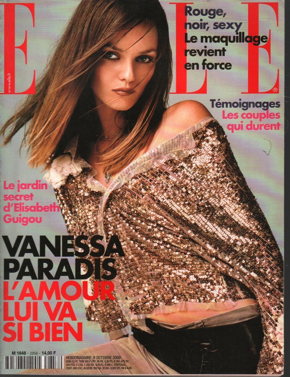 Elle French Fashion October 9 2000 Vanessa Paradis Elisabeth