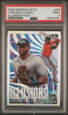 2020 Donruss Optic Illusions Holo Yordan Alvarez #OI-6 RC PSA 9 Houston Astros