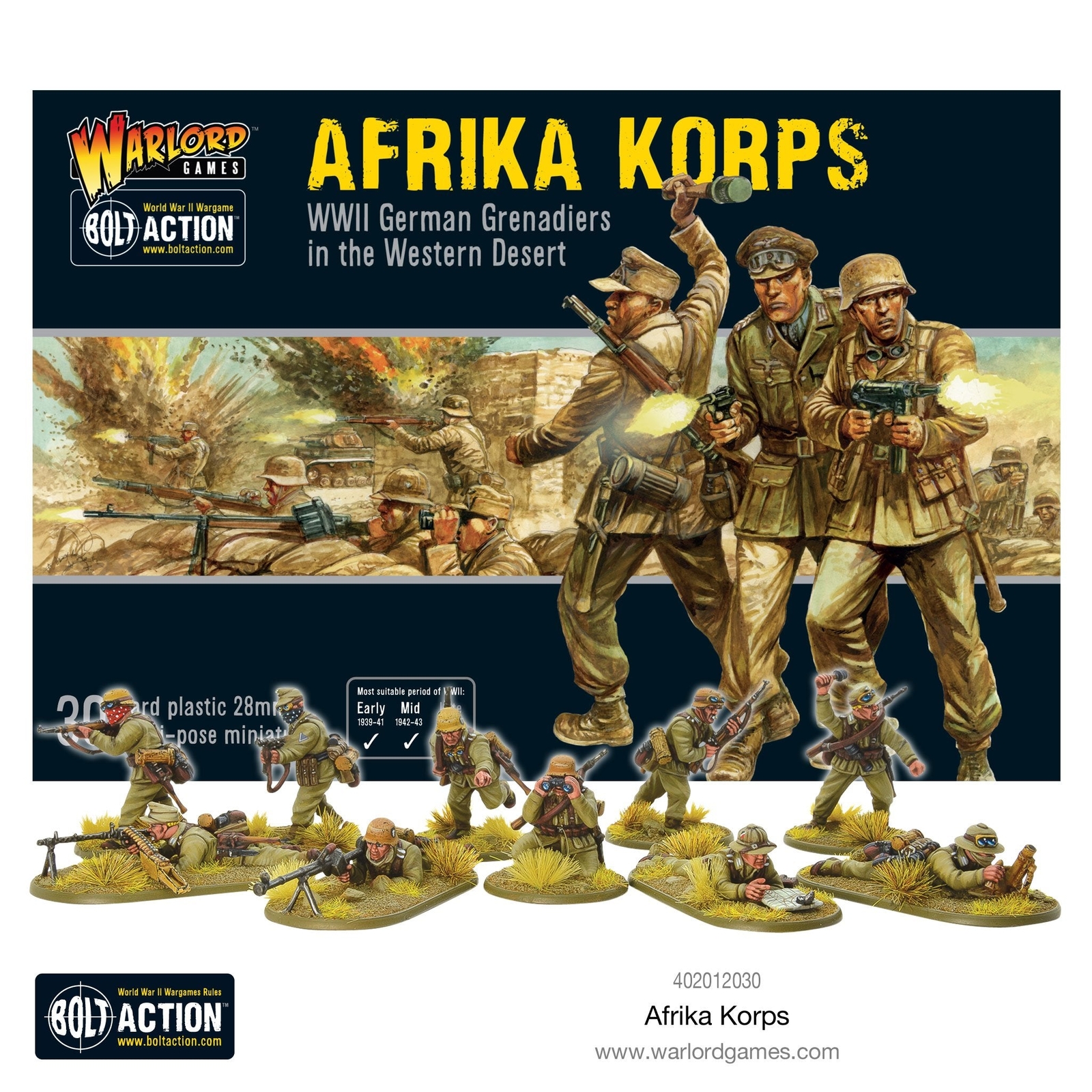 Bolt Action Afrika Korps Infantry Set