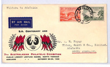 Cubierta de correo aéreo AUSTRALIA exposición filatélica Mildura Adelaide 1935 YM178