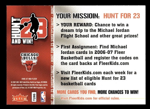 Fleer #NNO 2006-07 Michael Jordan - Imagen 2 de 2
