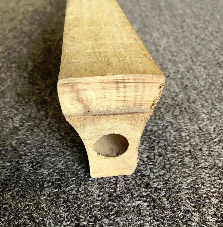 Harmony Banjo Neck Blank 5-String Head Drilled&Fret Cut Raw Blank Neck ZB5UDRFS - Image 3 of 4