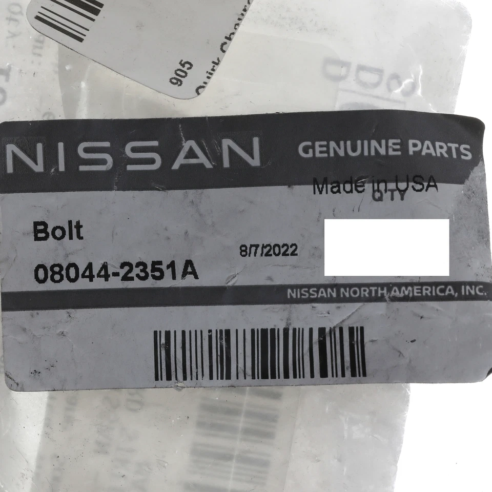 NUEVO OEM Nissan 2001-2023 Altima Pinza de freno Soporte Perno de montaje 08044-2351A Foto 4 de 4