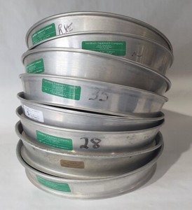 8 Seedburo Soil Grain Dockage Commercial Standard Testing Sieves 12" large lot