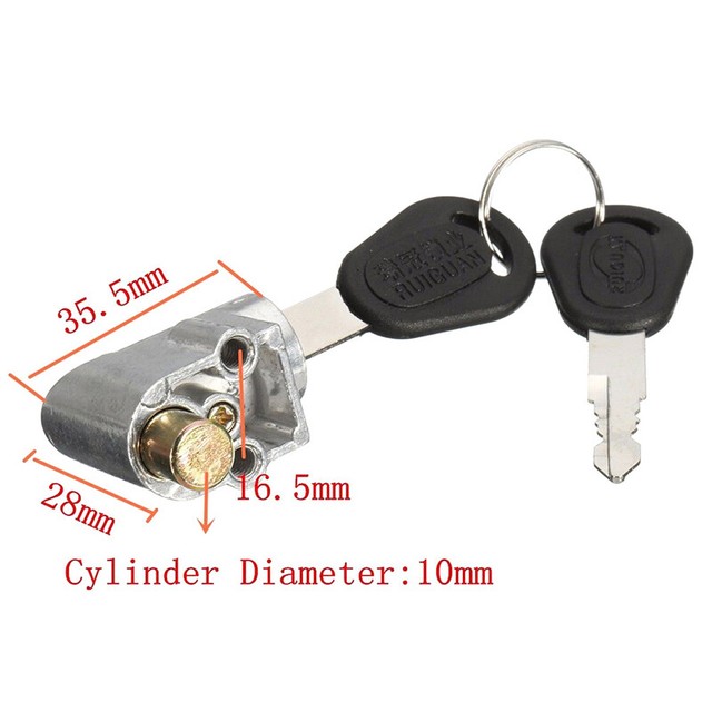 Ignition Lock + 2 key For Motorcycle Electric Bike Scooter E-bike HFMFS | eBay