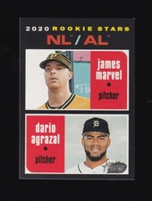 2020 Topps Heritage James Marvel Dario Agrazal Rookie #27