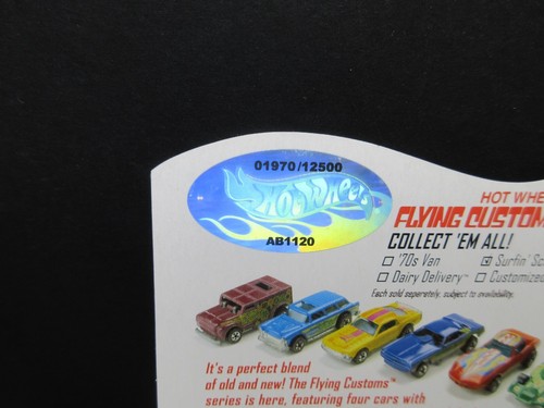 Low # RLC Redline Club Car 2004 FLYING CUSTOMS Hot Wheels SURFIN' SCHOOL BUS (M) - Picture 5 of 5