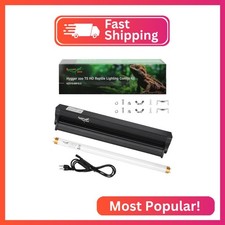 T5 UVB Reptile Light Fixture HO UVB Bulb Lighting Combo Kit, 10.0 UVB Light for