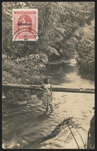 British Apia Samoa Germany WWI RPPC Cover 112409