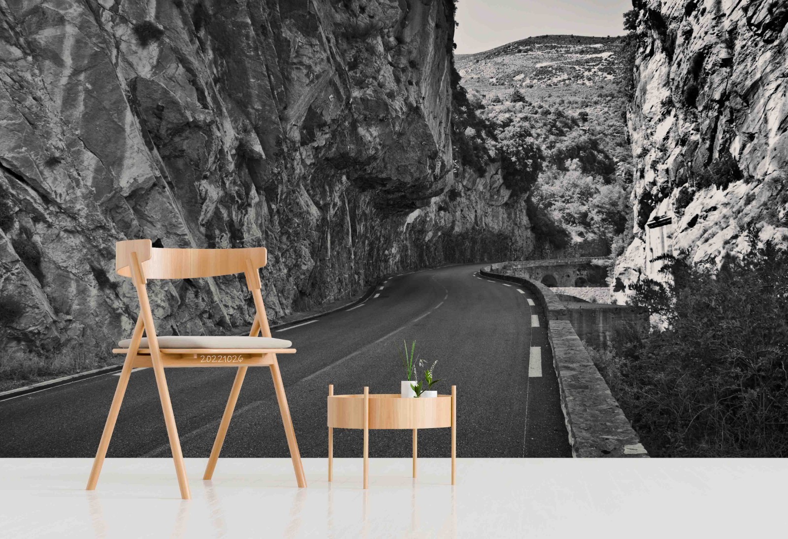 3D Mountain Highway Landscape Wall Murals Wallpaper Murals Wall Sticker