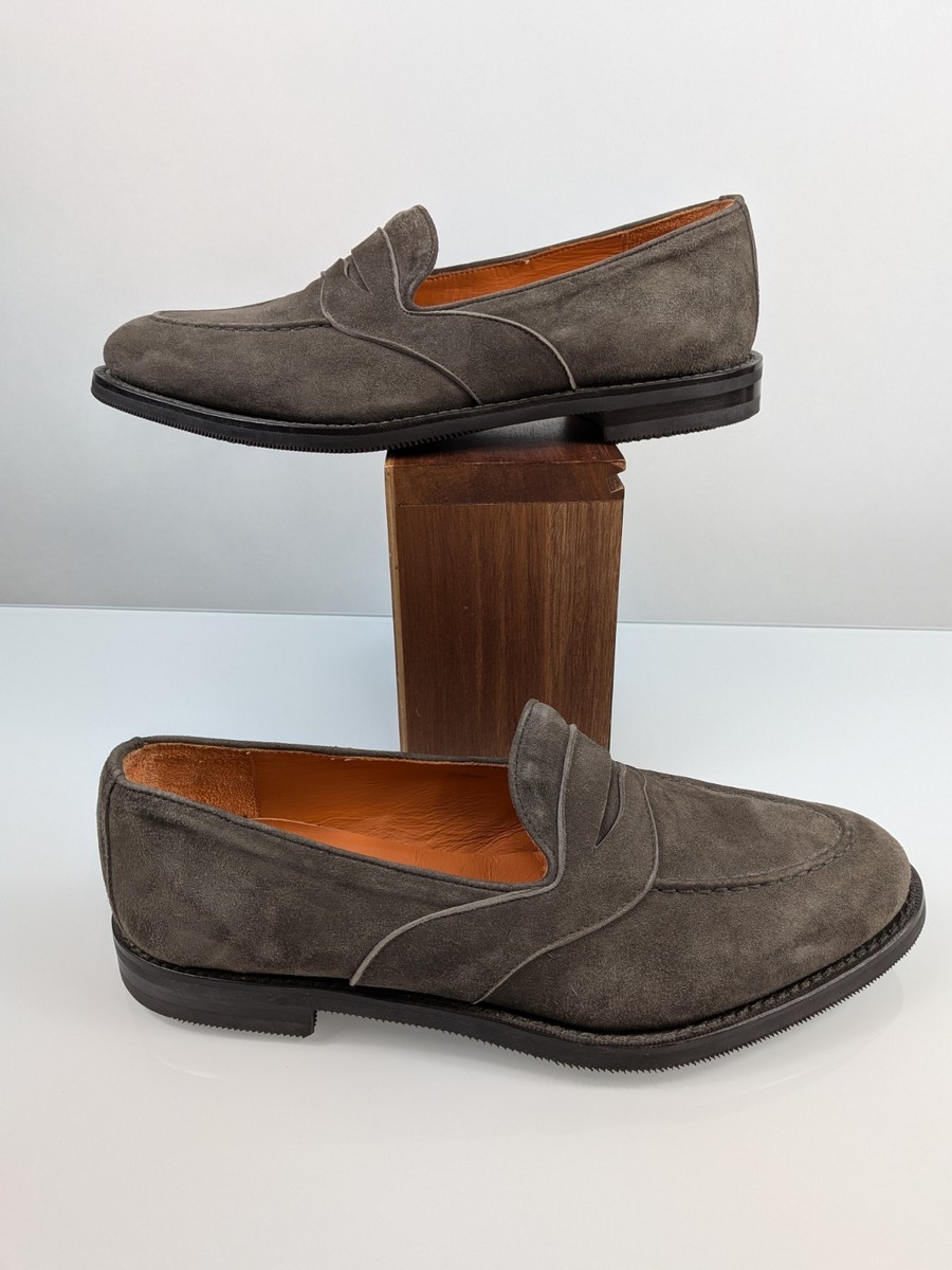 Andrea Ventura Firenze Mens Sailor Shoes Size 41 Blue Leather Loafers Designer Andrea Ventura Firenze Leather Loafers In Blue - 78% Off  main image 2