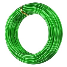 9 Gauge 3mm Aluminum Wire 32.8 Ft 10m Bendable Metal Wire, Green