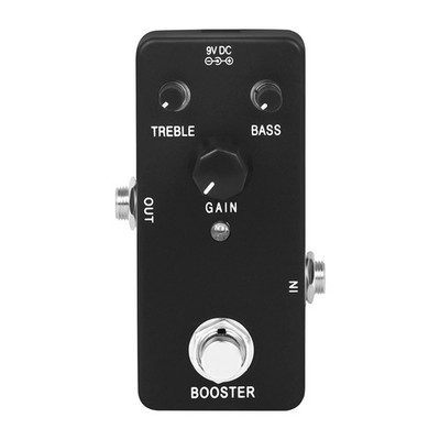 E-Gitarren-Effektpedal, True Bypass, langlebiges Shell-High-GAIN-Booster-Pedal,