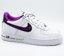 Nike AIR FORCE 1 LOW '07 LV8 GS Size 7 Youth White/Purple DX3933-100