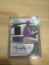 2021 Panini Immaculate Collection Patch Auto Brailyn Marquez #HO-BM Green /5 RC