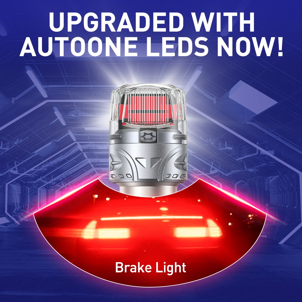 1157 LED Red DRL Switchback Turn Signal Indicator Parking Light Bulbs 1-10Set