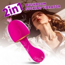 Sucking Vibrator Clit Sucker Dildo Women G-spot Nipple Vagina Stimulator Sex Toy