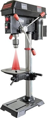 BUCKTOOL 12'' 6 Pole Motor Variable Speed Bench Drill Press 360 2000RPM,DP12VL-2